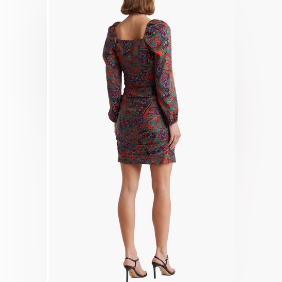 VERONICA BEARD
Bellino printed silk-blend jacquard mini dress. size 10 - Picture 2 of 12